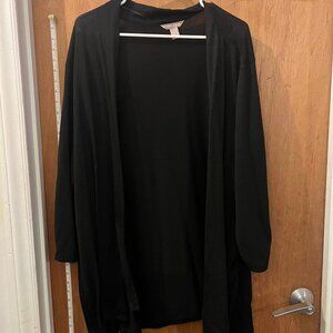 Size 3X(22/24W) - White Stag -Black Thin 3/4 Sleeve Wrap